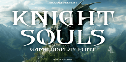 Knight Souls Font Poster 1