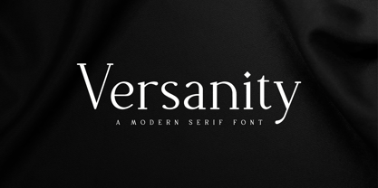 Versanity Font Poster 1