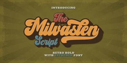 Milvasten Font Poster 1