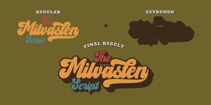 Milvasten Font Poster 2