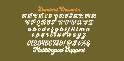 Milvasten Font Poster 3