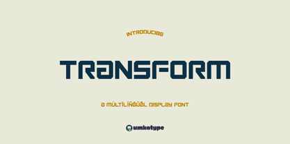 Transform Font Poster 10