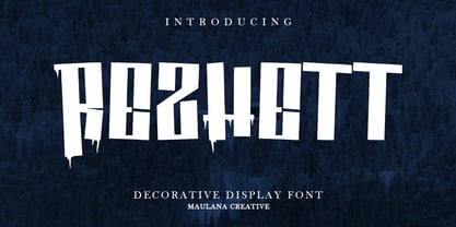 MC Rezhett Font Poster 1