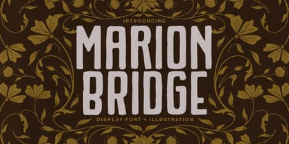 Marion Bridge Font Poster 1