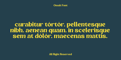 Omalt Font Poster 4