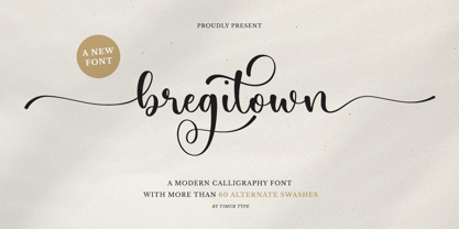 Bregitown Font Poster 1