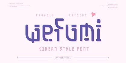 Wefumi Font Poster 1