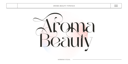 Aroma Beauty Font Poster 1