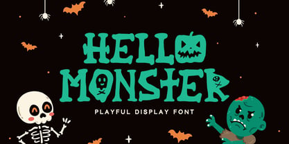 Hello Monster Font Poster 1