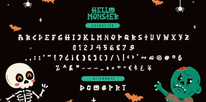 Hello Monster Font Poster 8