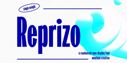 Reprizo Condensed Sans Display Font Police Poster 1
