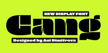 Gang Font Poster 1