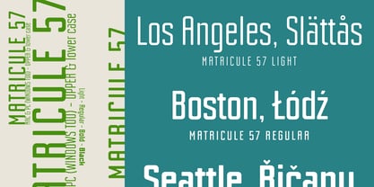 Matricule 57 Font Poster 2