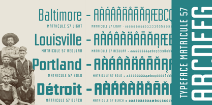 Matricule 57 Font Poster 3