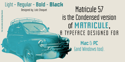 Matricule 57 Font Poster 5