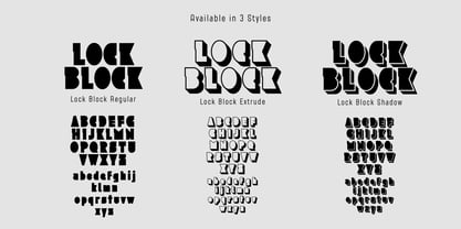 Lock Block Font Poster 11