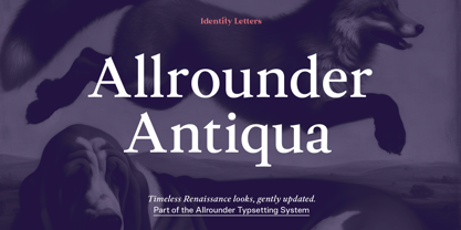 Allrounder Antiqua Font Poster 1