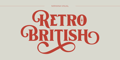 Retro British Font Poster 1