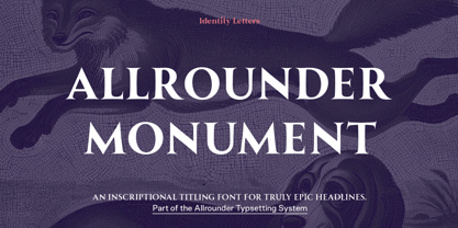 Allrounder Monument Font Poster 1