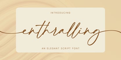 Enthralling Font Poster 1