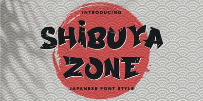 Shibuya Zone Font Poster 1