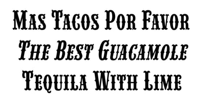 Tijuana Taco Font Poster 4