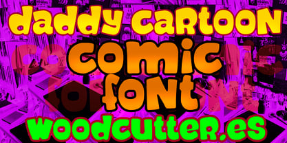 Daddy Cartoon Font Poster 1