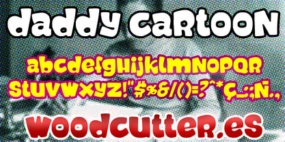 Daddy Cartoon Font Poster 3