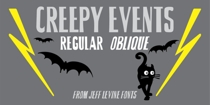 Creepy Events JNL Font Poster 1