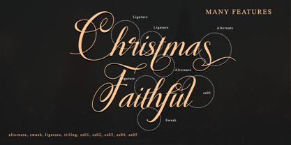 Christmas Faithful Font Poster 7