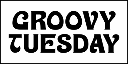 Groovy Tuesday JNL Font Poster 2