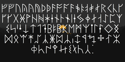 Ongunkan Runic Unicode Font Poster 3