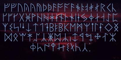 Ongunkan Runic Unicode Font Poster 4