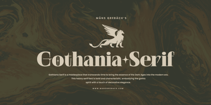 Gothania Serif Font Poster 1