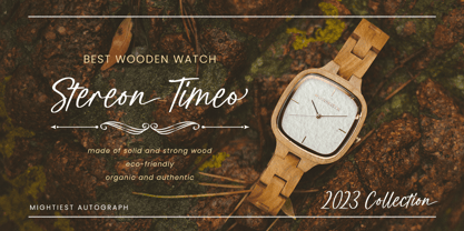 Mightiest Autograph Font Poster 3