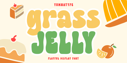 Grass Jelly Font Poster 1
