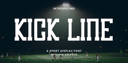 MC Kick Line Font Poster 1