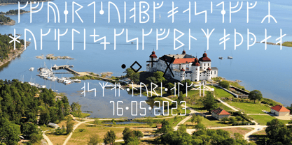 Ongunkan Swedish Runes Font Poster 5
