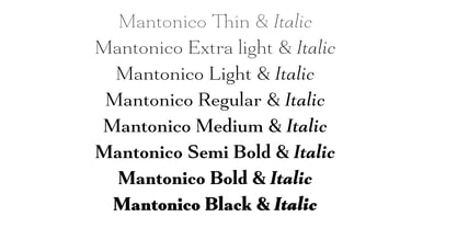 Mantonico Font Poster 2