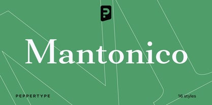 Mantonico Font Poster 1