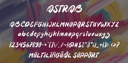 Astrab Font Poster 7