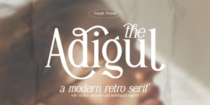 Adigul Font Poster 1