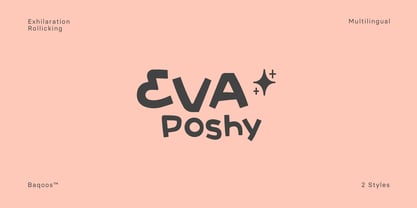 Eva Poshy Font Poster 1