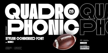 Quadrophonic Font Poster 1