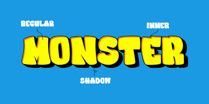 The Giant Monster Font Poster 3