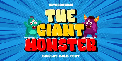 The Giant Monster Font Poster 1