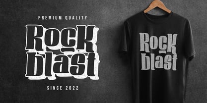 Rockblast Font Poster 2