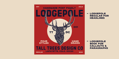 Lodgepole Font Poster 7