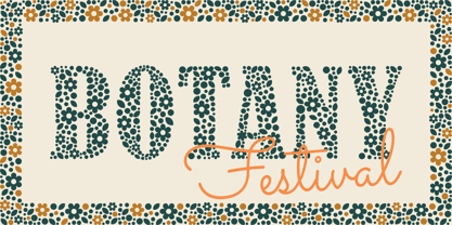 Botany Festival Font Poster 1