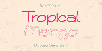 Tropical Mango Font Poster 1